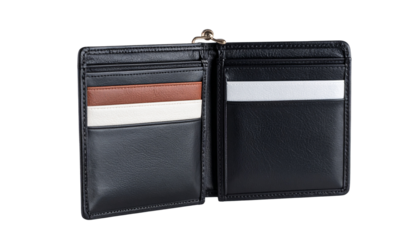 Men's purse isolated on transparent background.