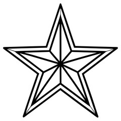 Line Art Scholarly Star Design