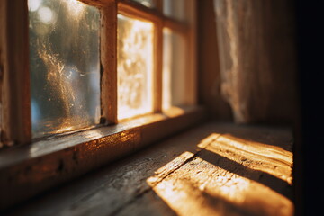 Bright sunlight highlights the corner of a room with a wooden baseboard and teal wall, minimal architectural photography with clean lines and contrast
