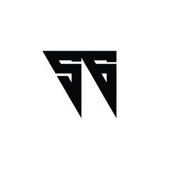 SG monogram logo design letter text name symbol monochrome logotype alphabet character simple logo