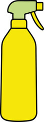 Yellow Spray Bottle Cleaning, Disinfecting, and Gardening Uses
