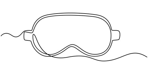Hand drawn sleeping strip, Soft black sleep mask outline, sleep mask continuous one line drawing, Eye mask Icons pack in outlined and flat versions, Eye mask Icons set in solid and thin line style