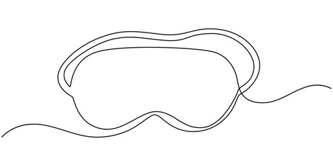 Hand drawn sleeping strip, Soft black sleep mask outline, sleep mask continuous one line drawing, Eye mask Icons pack in outlined and flat versions, Eye mask Icons set in solid and thin line style