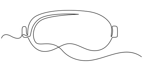 Hand drawn sleeping strip, Soft black sleep mask outline, sleep mask continuous one line drawing, Eye mask Icons pack in outlined and flat versions, Eye mask Icons set in solid and thin line style