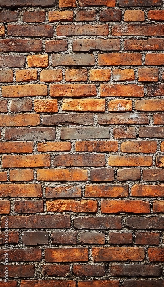 Poster weathered red brick wall texture, a timeless representation of rustic architecture and design charm