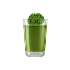 Refreshing Kale Smoothie in Glass - Healthy Green Drink