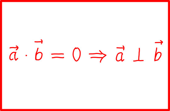 orthogonality mathematical formula, vector linear algebra