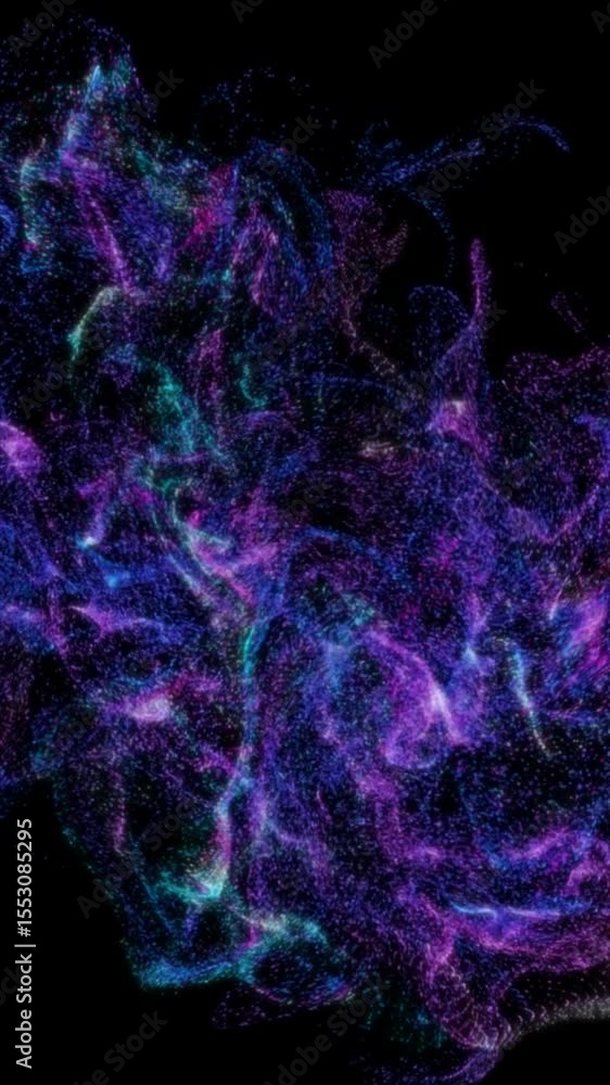Poster vibrant waves of color dance and flow elegantly, creating a captivating visual experience filled wit