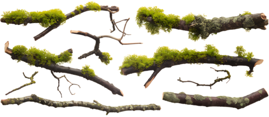 Mossy Branches Closeup