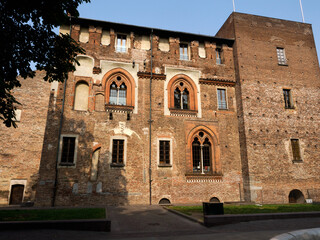Obraz premium Medieval castle of Abbiategrasso, Milan, Italy