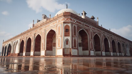 Humayun s Tomb Beauty Reflection India Landmark Architecture Travel Mughal Delhi Heritage Cultural
