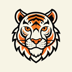 Tiger Head Illustration