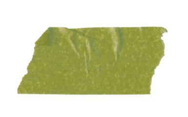 green sticker paper tape washi tape high quality isolated	