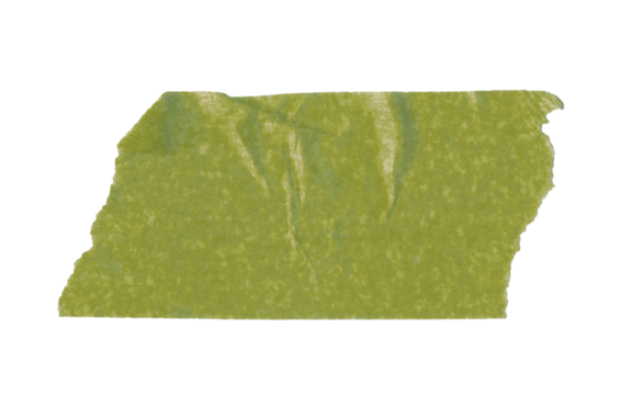 green sticker paper tape washi tape high quality isolated	