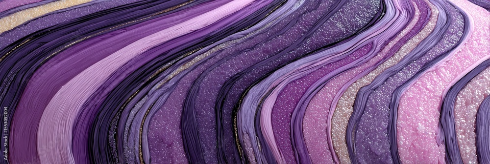 Poster elegant abstract fluid wave design in purple tones with rich textures and flowing patterns