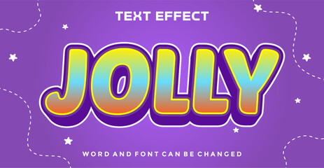 Jolly editable text effect