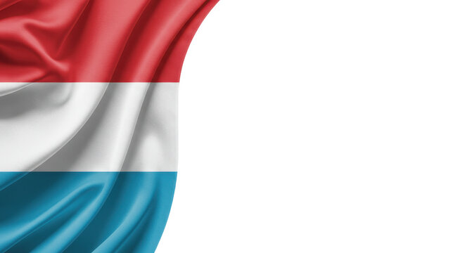 Luxemboug National Flag waving montenegro flag isolated on transparent, png