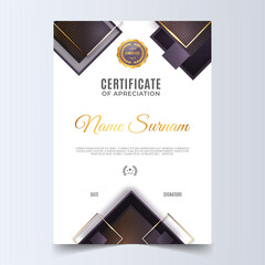 Dark Certificate Template
