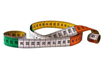 measuring tape isolated on white