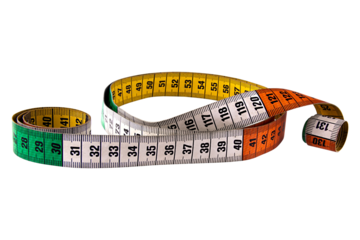measuring tape isolated on white