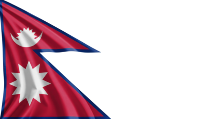 national flag of Nepal isolated on transparent, png