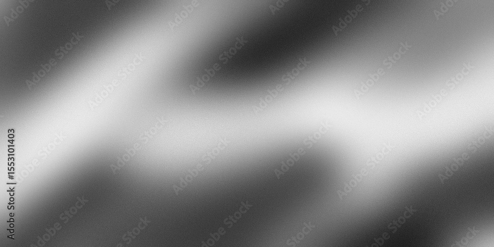 Poster monochrome gradient with soft blur and intense grain noise on transparent background. grunge and vin