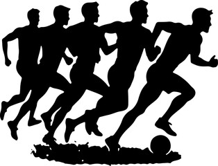 American football players  sports, action  vector bundle