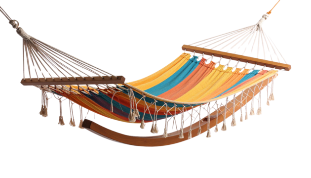 Hammock isolated on white background. png