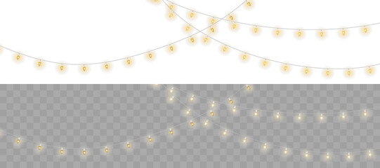 Christmas and New Year decoration: cotton sphere lights on black wire. Stylish festive garland for seasonal projects, cozy party scenes, greeting cards, or romantic wedding invitations.