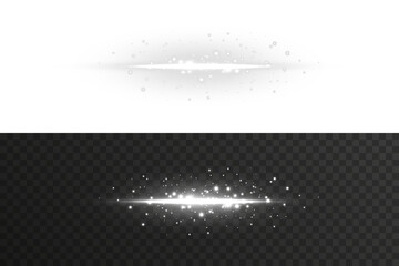 Elegant light flare burst in white with radial glow and magic spark particles. Excellent for...