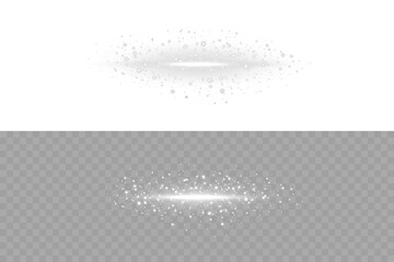 Elegant light flare burst in white with radial glow and magic spark particles. Excellent for...