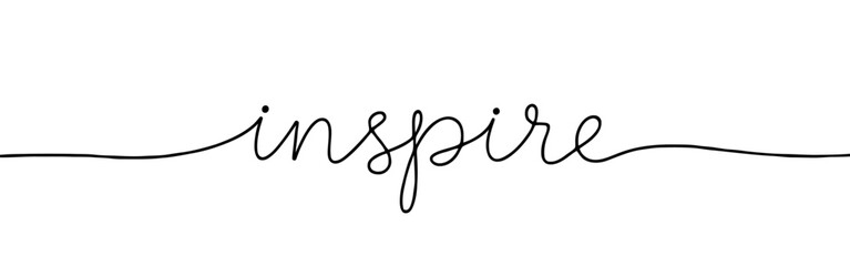 phrase inscription continuous one line drawing with word. Minimalistic drawing of phrase illustration.
