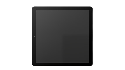 Sleek Black Tablet Mockup Isolated on transparent Background for App Presentation