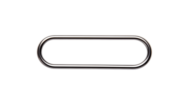 Elegant Oval Metal Handle Design Element for Modern Interiors