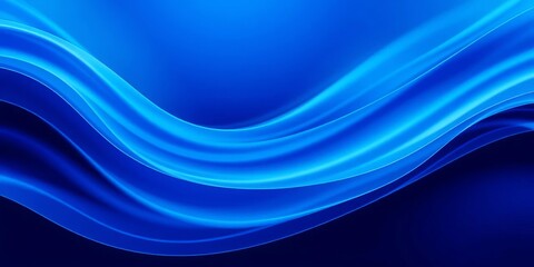 Fototapeta premium Abstract blue wavy lines, dynamic flowing pattern ideal for website or presentation backgrounds, ppt, web
