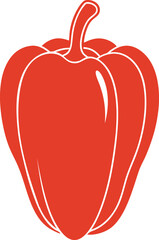 vector illustration of red pepper