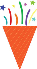 Celebration Cone with Colorful Confetti