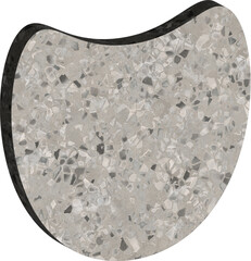Organic Terrazzo Stone Shape Illustration