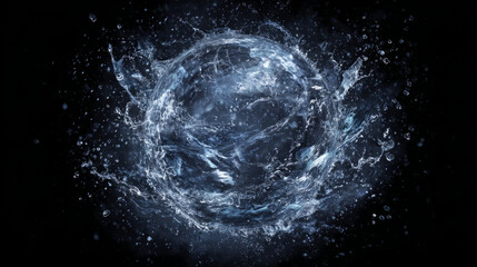 water sphere explosion with shock wave