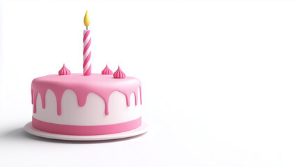 birthday cake with candles