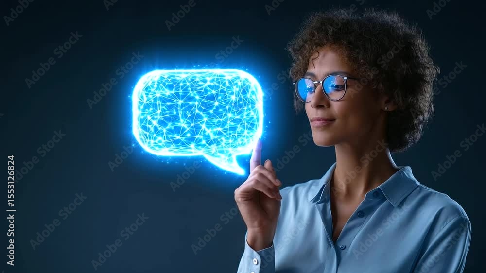 Poster ai data scientist explores chatbot advancements and machine learning breakthroughs.