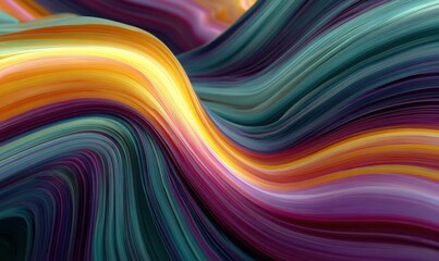 Vibrant abstract waves of color flowing seamlessly, creating a mesmerizing visual experience