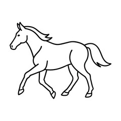 horse silhouette vector