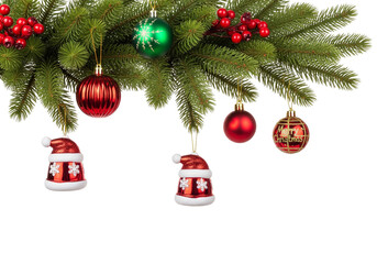 christmas tree and decorations