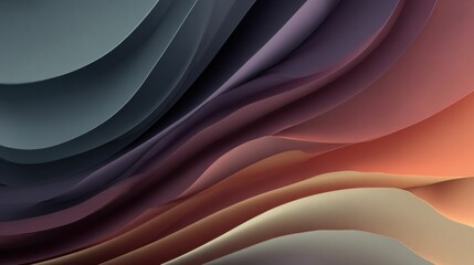 Abstract waves of layered colors creating a dynamic visual flow, evoking a sense of motion and depth