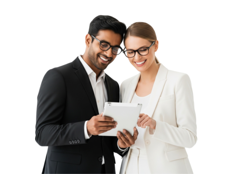 business people with tablet computer