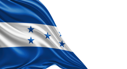 waving flag of Honduras isolated on transparent background, png