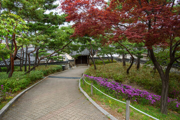 Namsangol Hanok Village traditional public park in Seoul, capital of South Korea