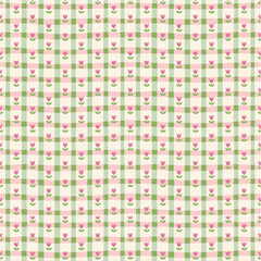 vector seamless pattern with flowers, HD wallpaper background