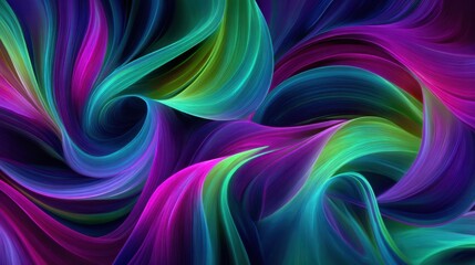 Vibrant abstract swirling patterns of colorful light and motion in a dynamic digital artwork